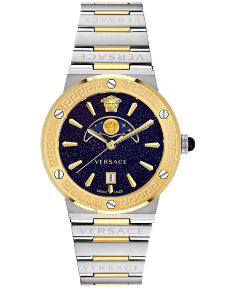 Versace Women's Swiss Greca Logo Two Tone .